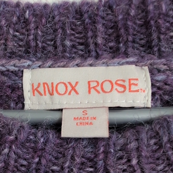 Knox Rose Purple and Blue Gradient Sweater - Picture 4 of 5